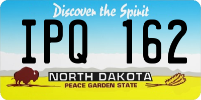 ND license plate IPQ162