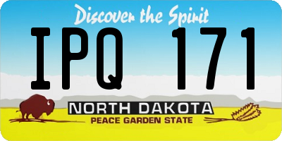 ND license plate IPQ171