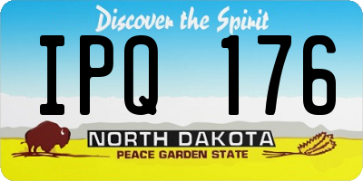 ND license plate IPQ176