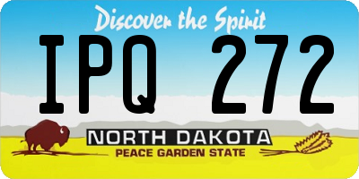 ND license plate IPQ272