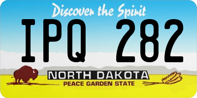 ND license plate IPQ282