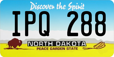 ND license plate IPQ288