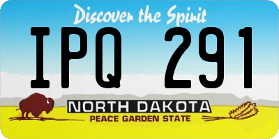 ND license plate IPQ291