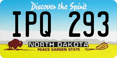 ND license plate IPQ293