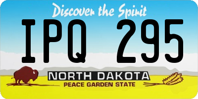 ND license plate IPQ295