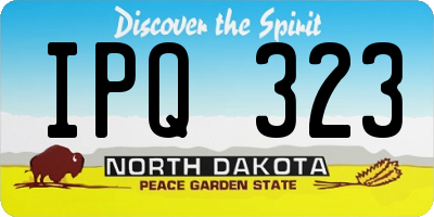 ND license plate IPQ323