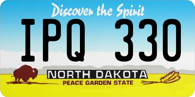 ND license plate IPQ330