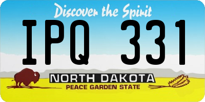 ND license plate IPQ331