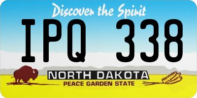 ND license plate IPQ338