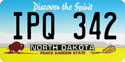 ND license plate IPQ342