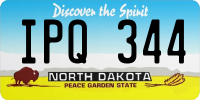ND license plate IPQ344