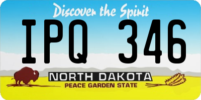 ND license plate IPQ346