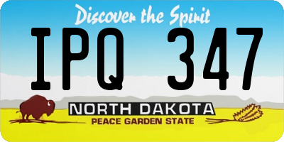 ND license plate IPQ347