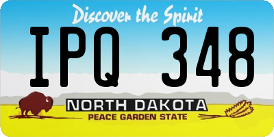 ND license plate IPQ348