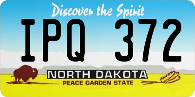 ND license plate IPQ372