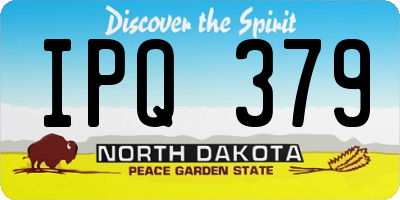 ND license plate IPQ379