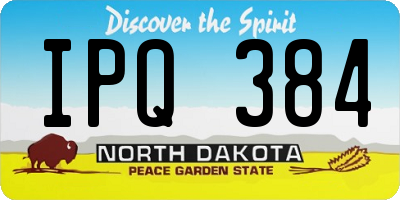 ND license plate IPQ384