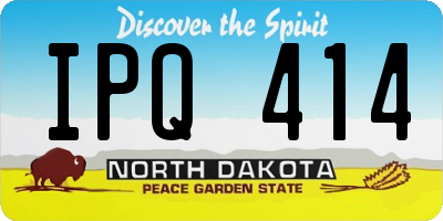 ND license plate IPQ414