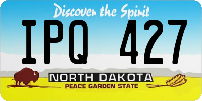 ND license plate IPQ427