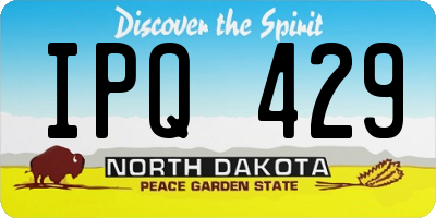 ND license plate IPQ429