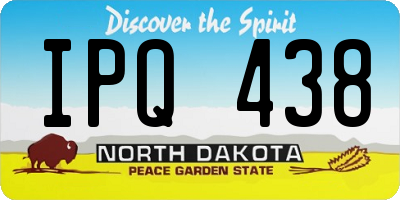 ND license plate IPQ438