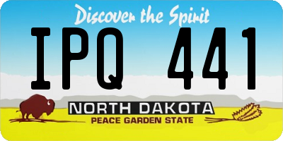 ND license plate IPQ441