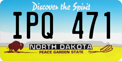 ND license plate IPQ471