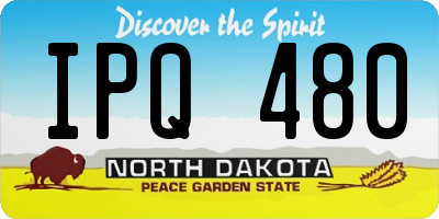 ND license plate IPQ480