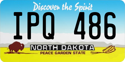 ND license plate IPQ486