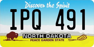ND license plate IPQ491
