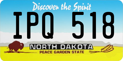 ND license plate IPQ518