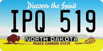 ND license plate IPQ519