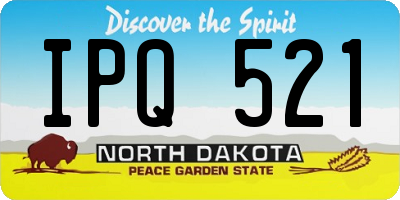 ND license plate IPQ521