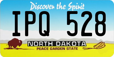 ND license plate IPQ528