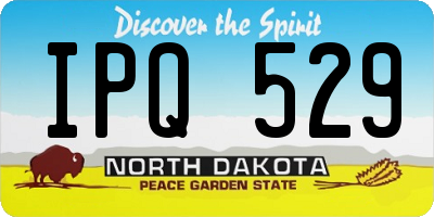 ND license plate IPQ529