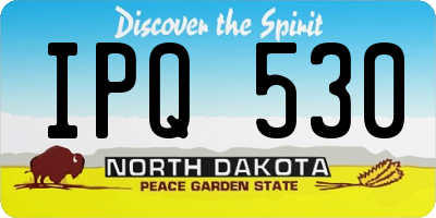 ND license plate IPQ530