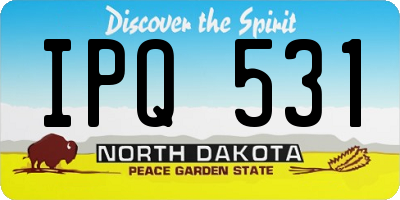 ND license plate IPQ531