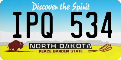 ND license plate IPQ534