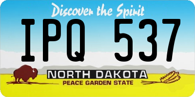 ND license plate IPQ537