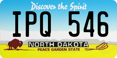 ND license plate IPQ546