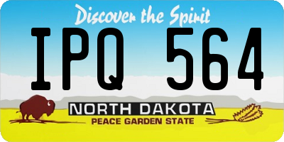 ND license plate IPQ564
