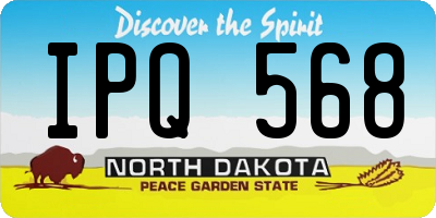 ND license plate IPQ568