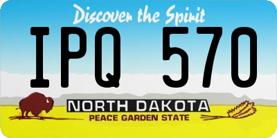 ND license plate IPQ570