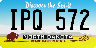 ND license plate IPQ572