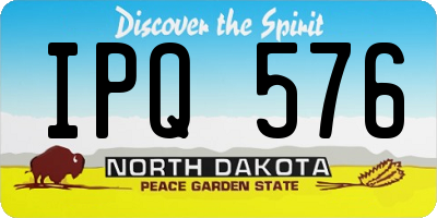 ND license plate IPQ576
