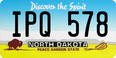 ND license plate IPQ578
