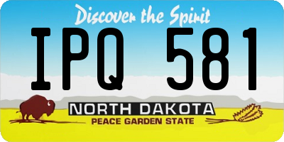 ND license plate IPQ581