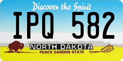ND license plate IPQ582