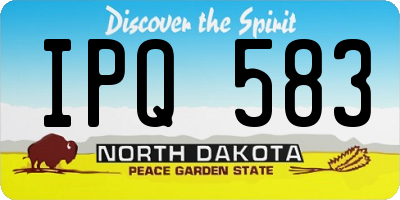 ND license plate IPQ583