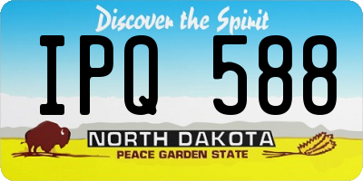 ND license plate IPQ588